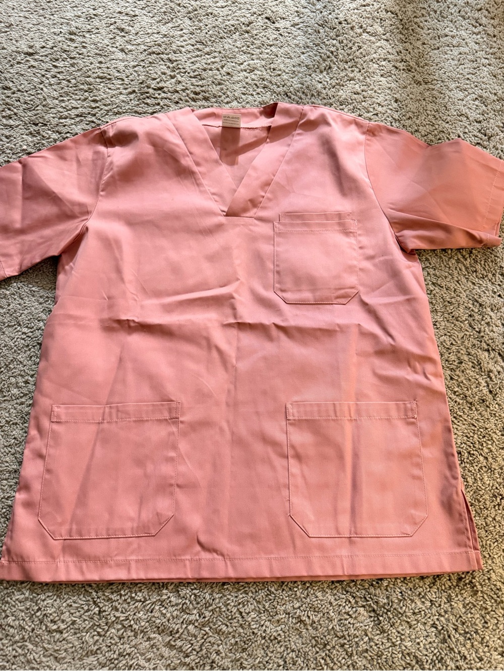Women’s Pink V-Neck Medical Scrub Top